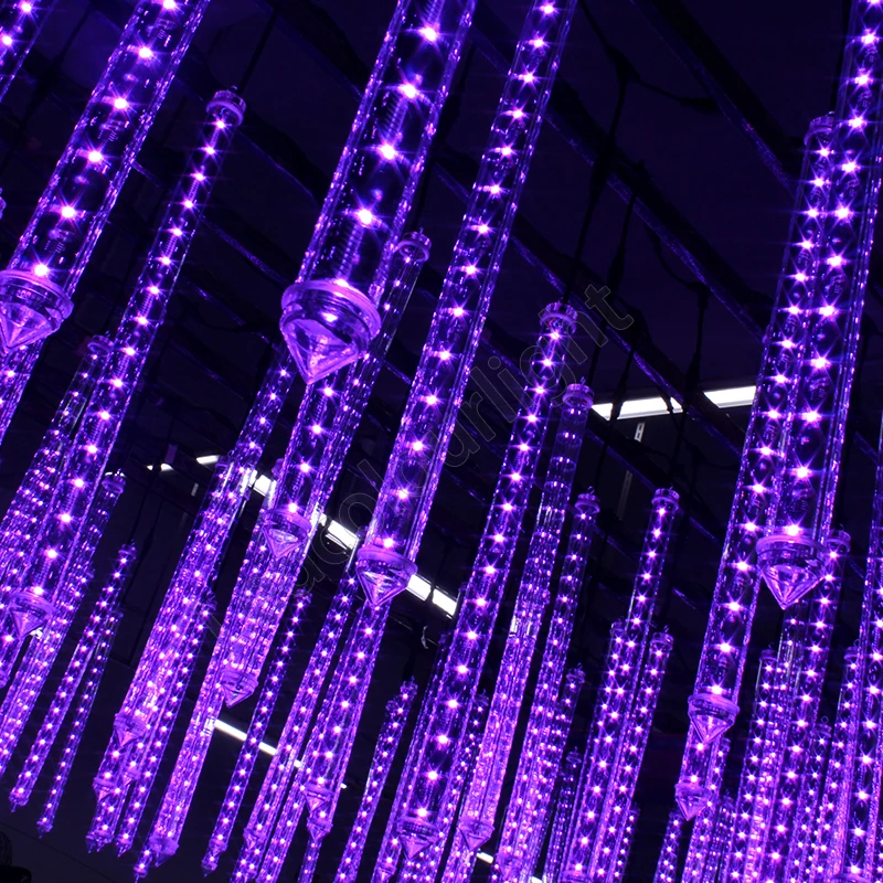 2024 Hot-Sale 0.5M/1M IP65 DMX LED nightclub Meteor lighting 24v 12W RGB Artnet-control DVI/studio standard program