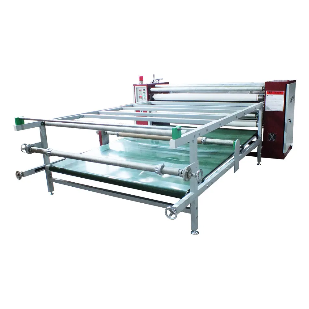 1.7m multi-function mini 360 sublimation transfer textile roll fabric rotary printing drum calender roller heat press machine