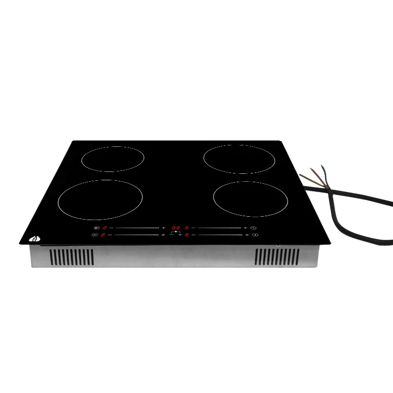Low Price 60cm 2000W Square Shape 2.2kW Induction hob  Electric Stove Installation 4 Ring Induction Cooker