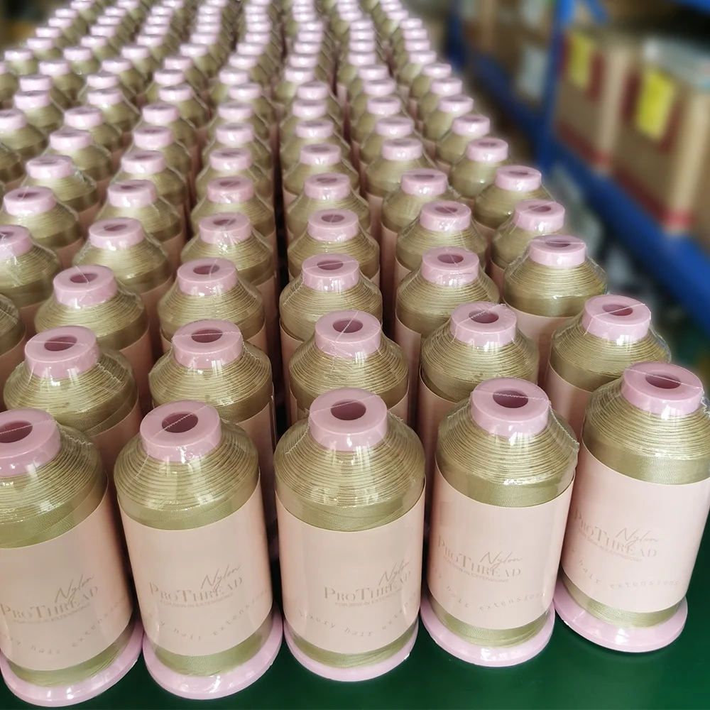 ARLANY Bonded Nylon Hair Weaving Thread Sewing Threads Weaving Threads for Making Wigs Hand Sewing Weft Hair Extension