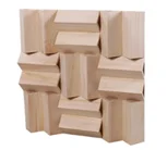 3D Solid Grids Shape Wooden Sound Diffuser Acoustic Diffuser Panels for Studio Cinema