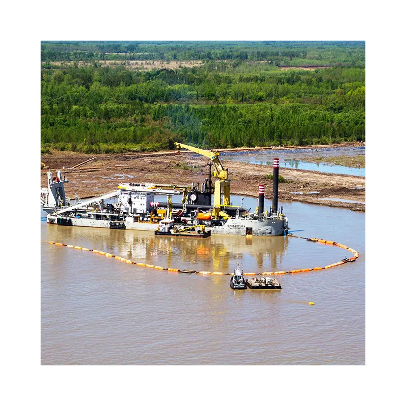 high wear resistant HDPE floating water mud sand dredging pipe mine suction pipe sewerage drainage for river dredge project