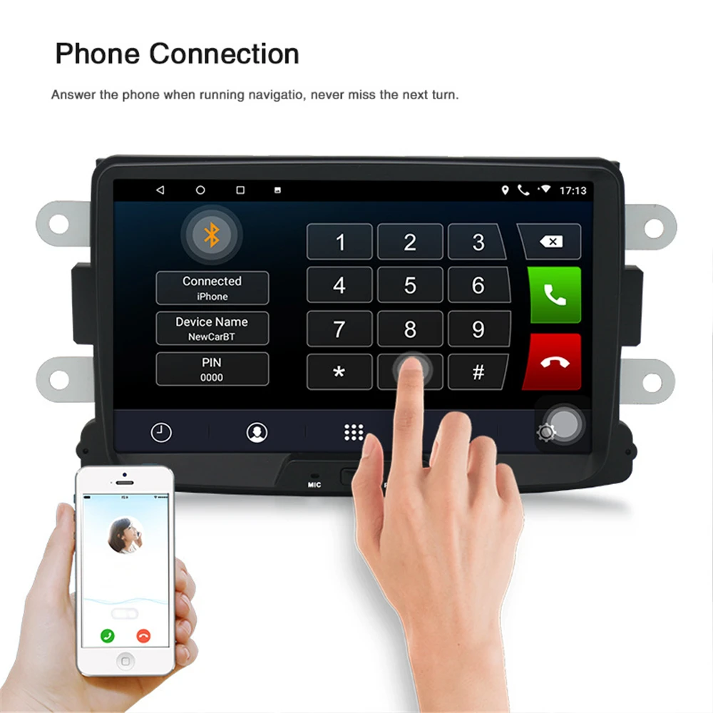 2 Din AndroidCar Radio For Renault Dacia Logan Duster Stereo GPS Navigation Wifi USB Autoradio Head Unit Player Car Video