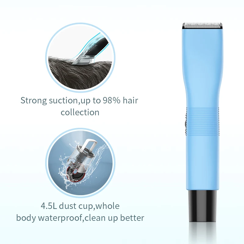 Dog Hair Cutting Machine Cordless Professional Electric grooming Hair Clipper vacuum for Cat Dog