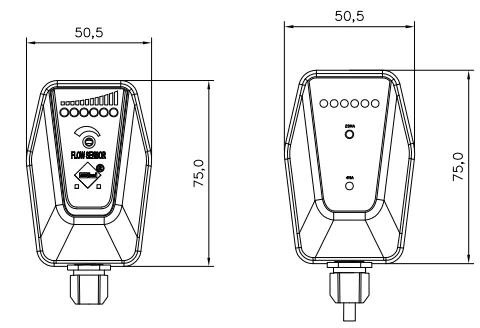 High-performance flow sensor for reliable monitoring of industrial applications