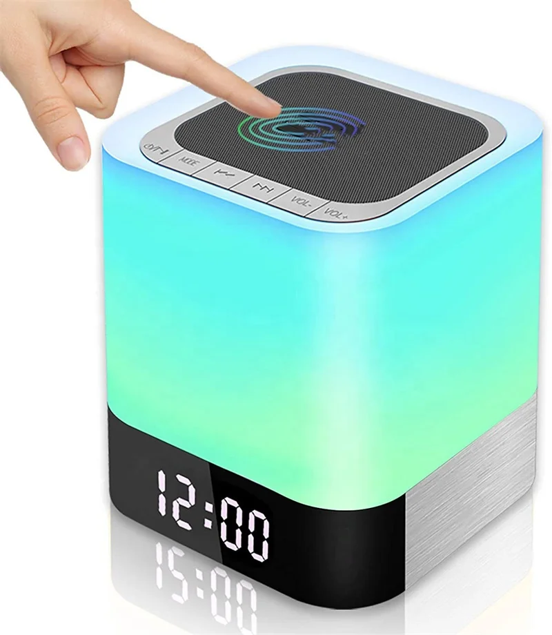 Hot Sale Smart Bluetooths Led Night Light Speaker Mobile Touch Led Lamp Portable Speaker Bluetooths Speaker With White Noise
