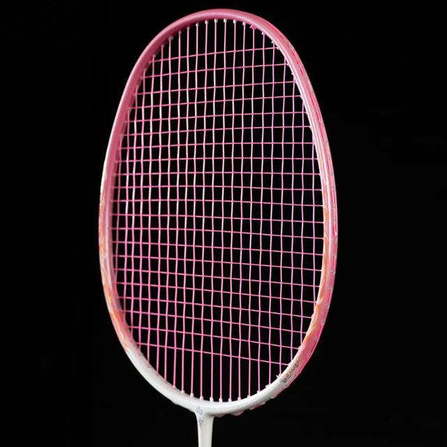 Full carbon with wood handle 4U 22~30LBS  badminton rackets