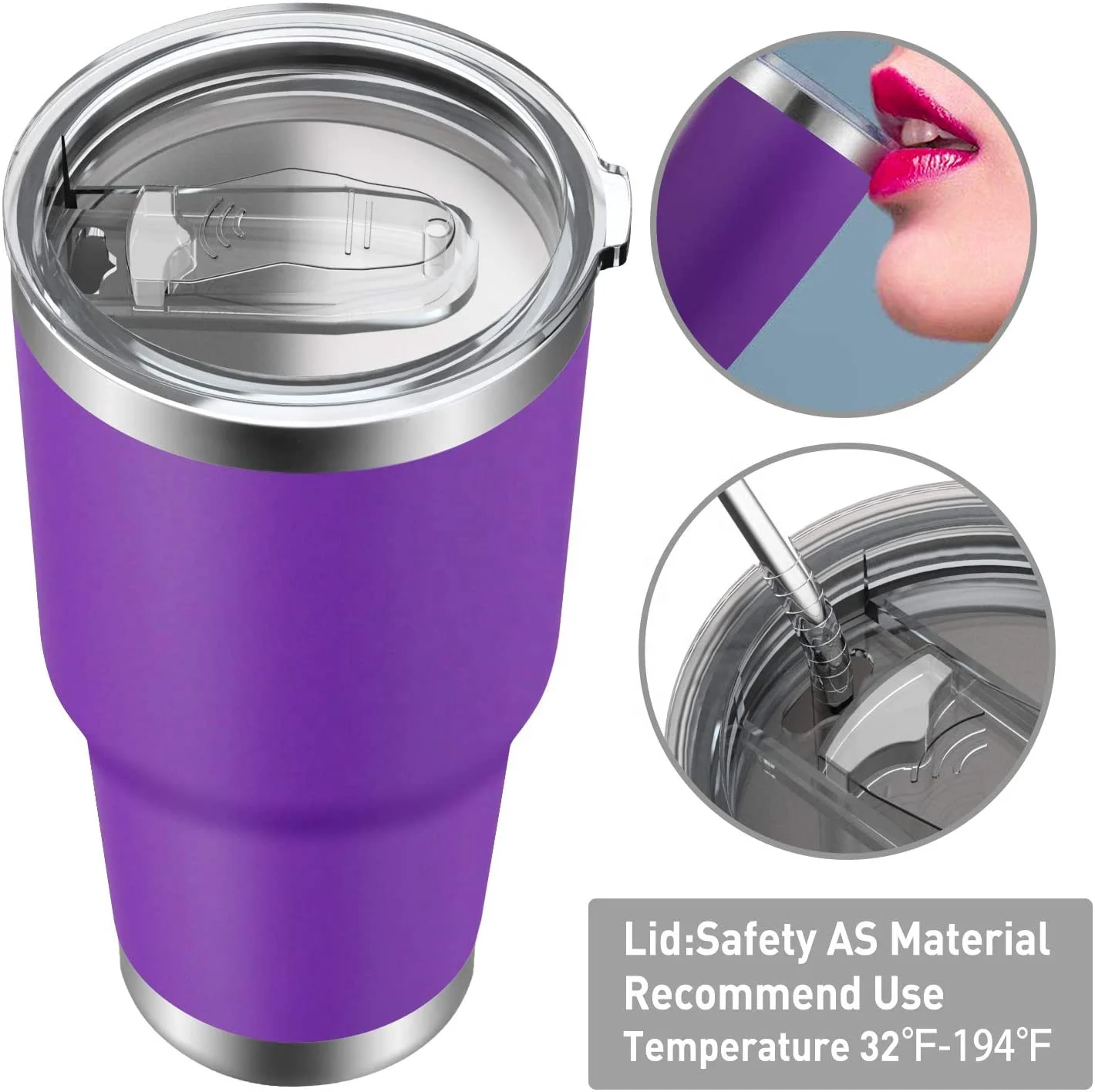 Custom-built 30 oz tumblers stainless steel vacuum insulated, Coffee Tumbler Cup, Double Wall Powder Coated Travel Mug