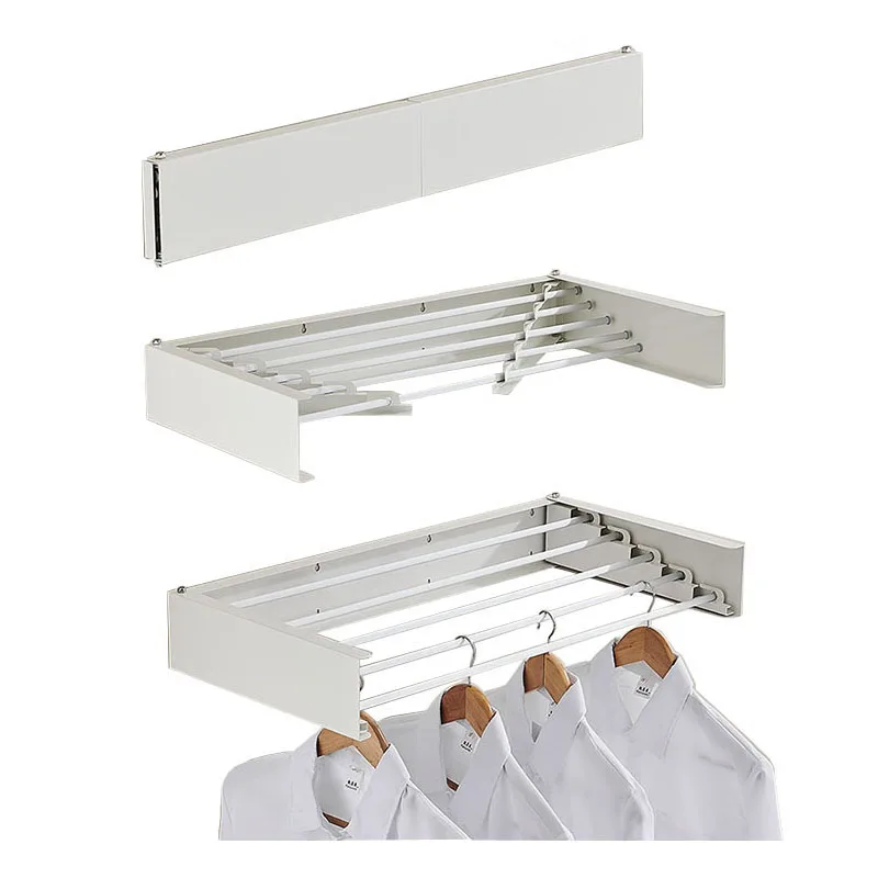 Hot Sales New Design Household Drying Rack For Clothing Wall Mounted Collapsible Foldable Clothes Drying Rack