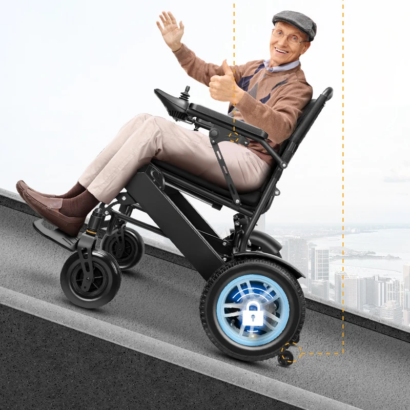 Electric Wheelchair Intelligent Automatic Portable Folding Elderly Mobility Scooter For The Elderly
