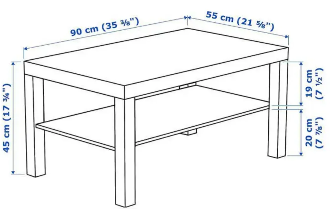 Hot Sales Wholesale LACK White Coffee Table White 90x55 cm  Minimalist and Atmospheric