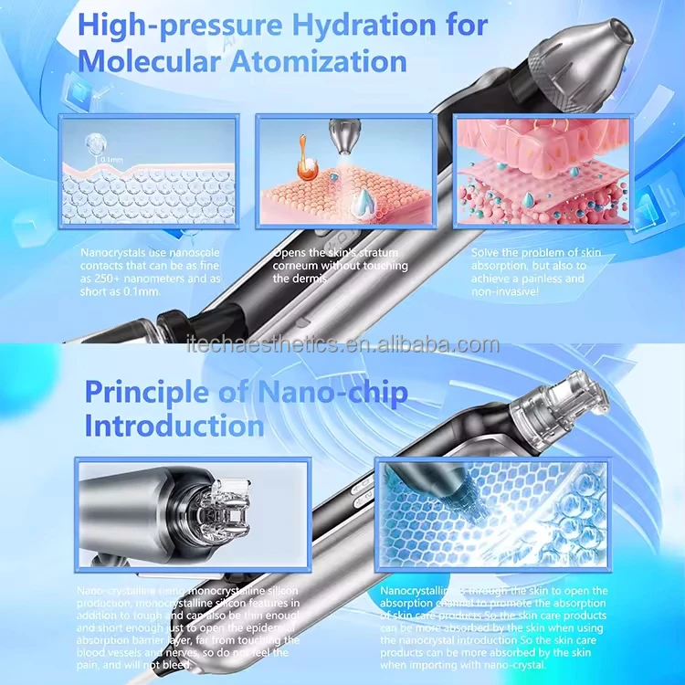 Factory price hydro 9 in 1 hydrodermabrasion facial machine bubble cleaning skin rejuvenation oxygen aqua jet peel machine