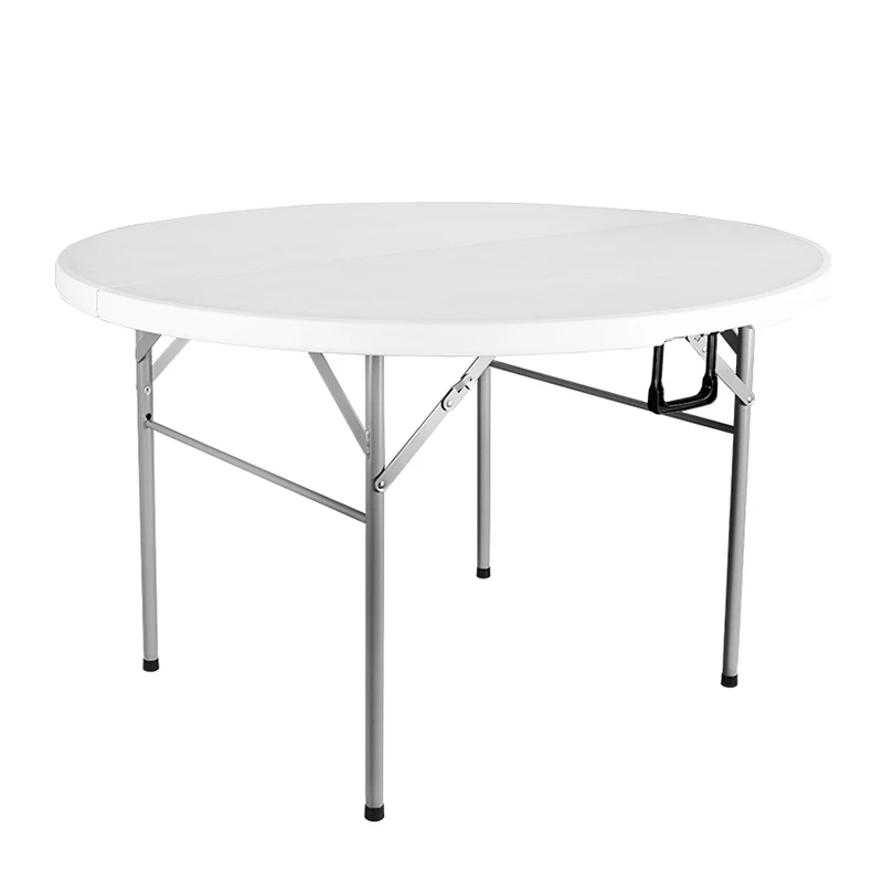 hot sale popular Cocktail round bar wedding dining banquet use hdpe plastic folding table cheap price made in china