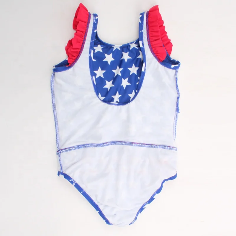Wholesale Baby swimsuit American Independence Day clothes children American flag swimsuits 1 2 3 4 5 years old baby swimming