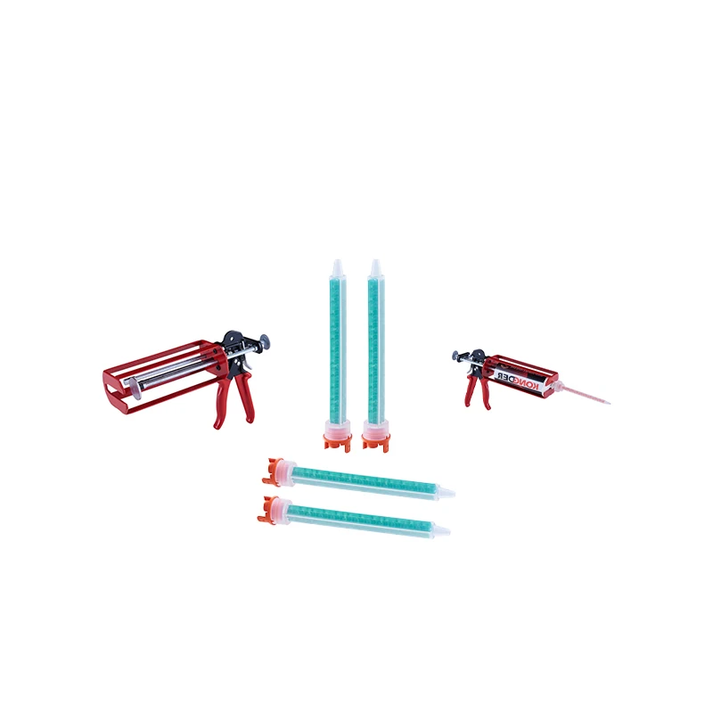 KONGDER 250&490m Bathtub butt glue gun static mixer Simple installation glue gun tip joint gule gun threaded mixing tube