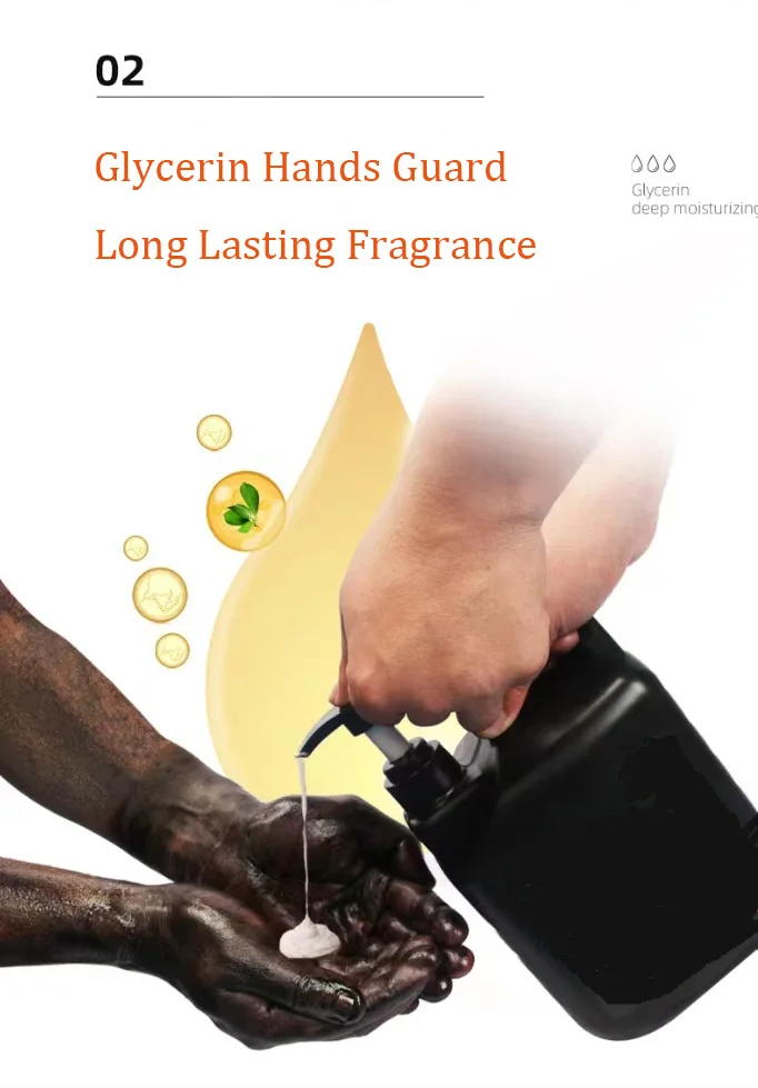 Heavy Duty Hand Wash Paste Industrial Frosted Hand Wash Liquid Cleanser Hand Cleaning Paste industrial scrub cleaner