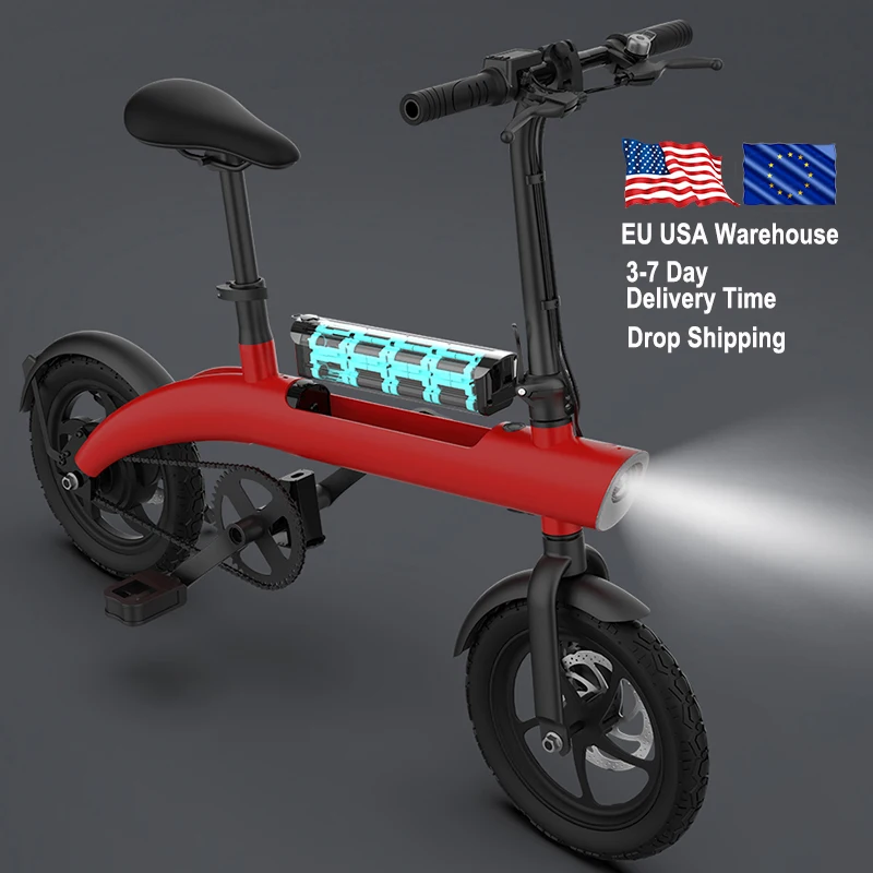 Europa Usa Warehouse Electronic Bicycle Folding Price 250w 36v 45km Ragne Small Ebike Velo Electrique Pliant Electric City Bike