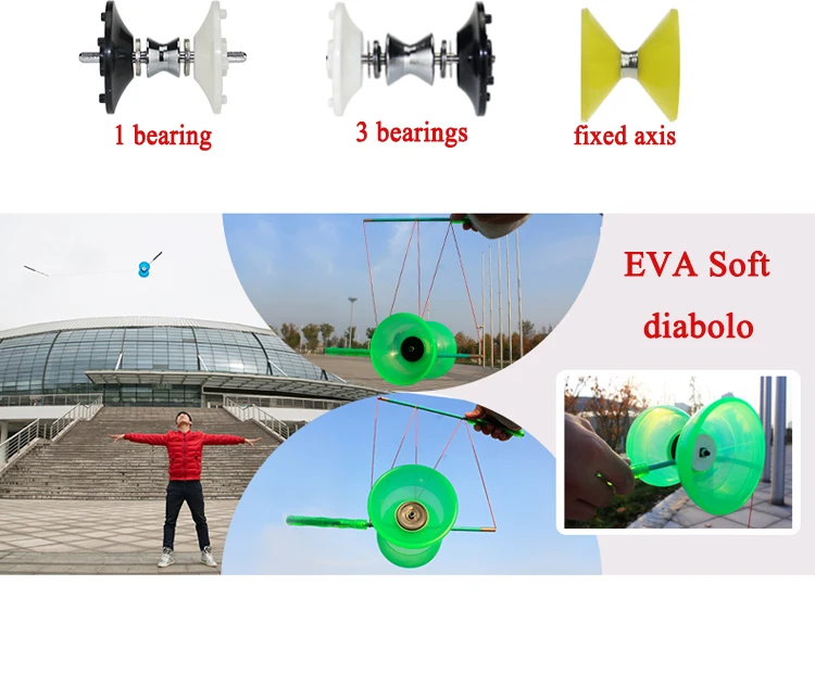 
Super soft EVA diabolo Chinese magic yoyo toy 