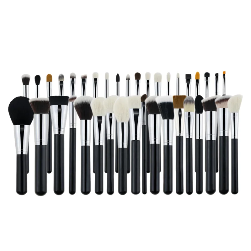 Most Popular 38 Pack Portable Soft Brush Synthetic Hair Personal Custom Makeup Brush Set Tool Foundation Brush Travel Size
