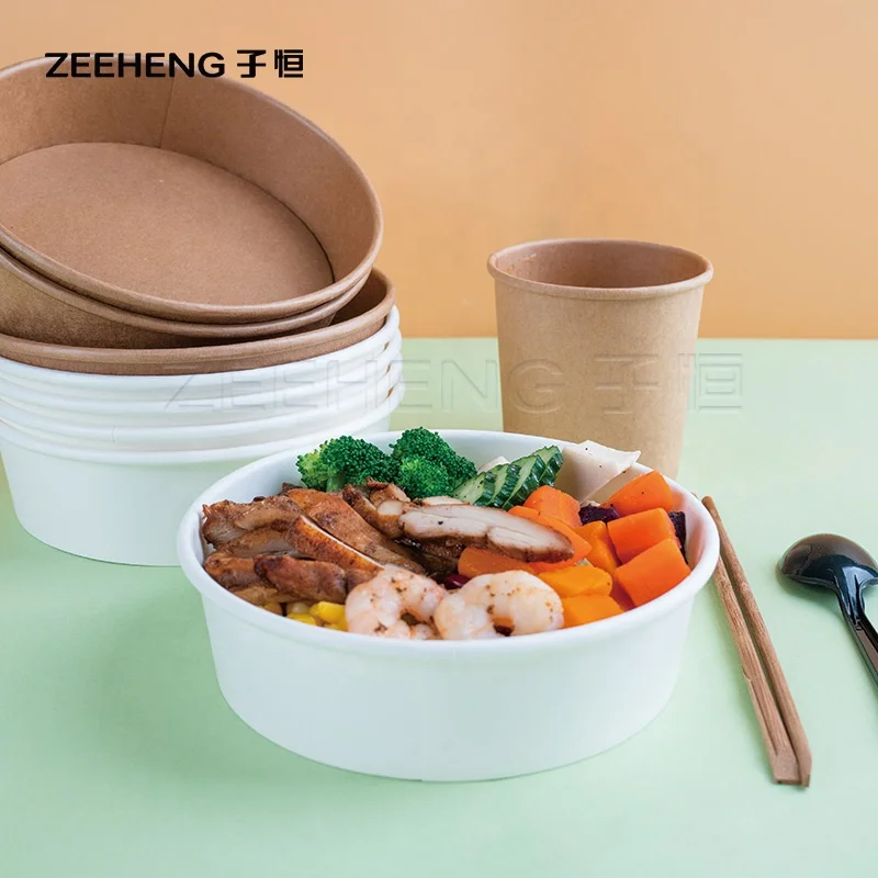 Food grade waterproof disposable unique salad bowl glass for takeaway food