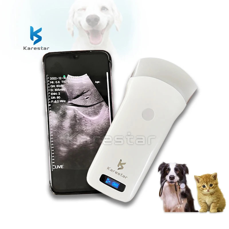Good price K-WP100 Full Digital convex probe veterinary wireless wifi ultrasound