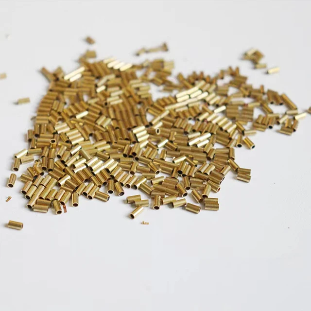 6063 Gold Oxide Aluminum Tube H65 Brass Capillary Can Be Cut Small Diameter Industrial Copper Tube Golden Capillary