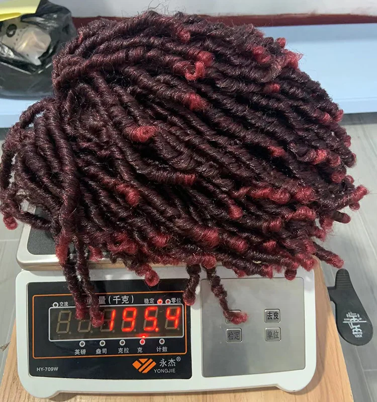 premium fiber African Short Dreadlocks synthetic Wig Faux Locs Crochet Hair Braided Wigs