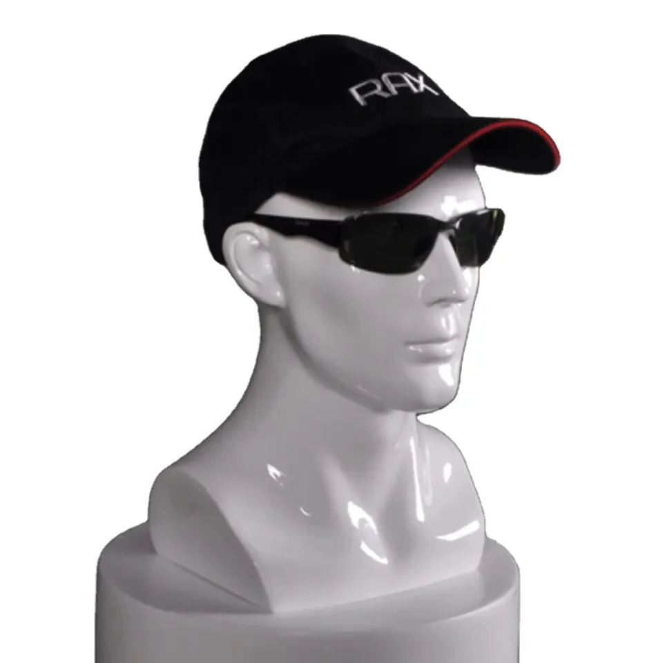 Exquisite fiberglass mannequin head for display sunglasses