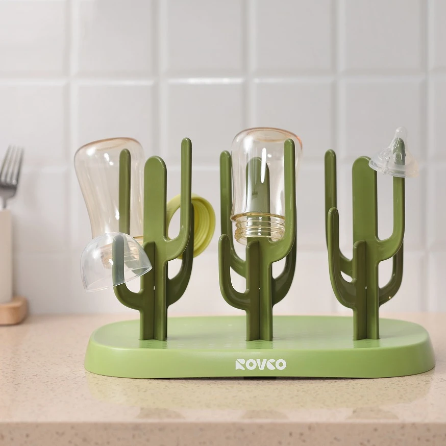 RK-N6018 BPA Free Nipples Easy Cleaning Feeding Accessories Dryer Holder Baby Bottle Drying Rack