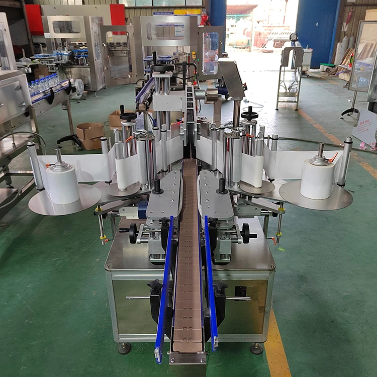 Fast Speed Double Side PLC Control Label Applicator Flat Square Bottle Labeling Machine Flat Labeling Machine