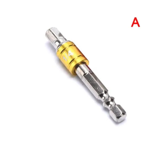 1/4'Hex Shank Square Nut Driver Power Drill Bit AD Extension Rod Socket Adapter Set