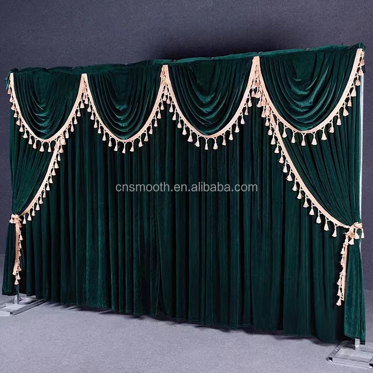 Cheap Price Wedding Velvet Drapery Backdrop Wedding Drapery Curtain  For Wedding Decoration Equipment Event