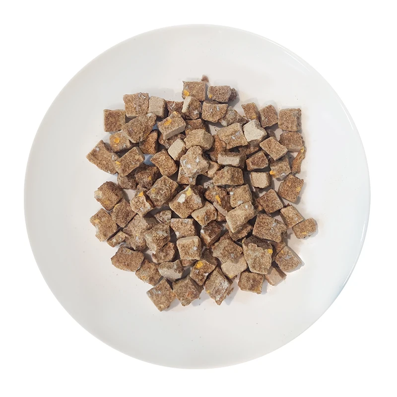 OEM Customized High Quality Freeze Dried Chicken Liver Cat Snack Healthy and Directly Factory Sold with Pumpkin Apple