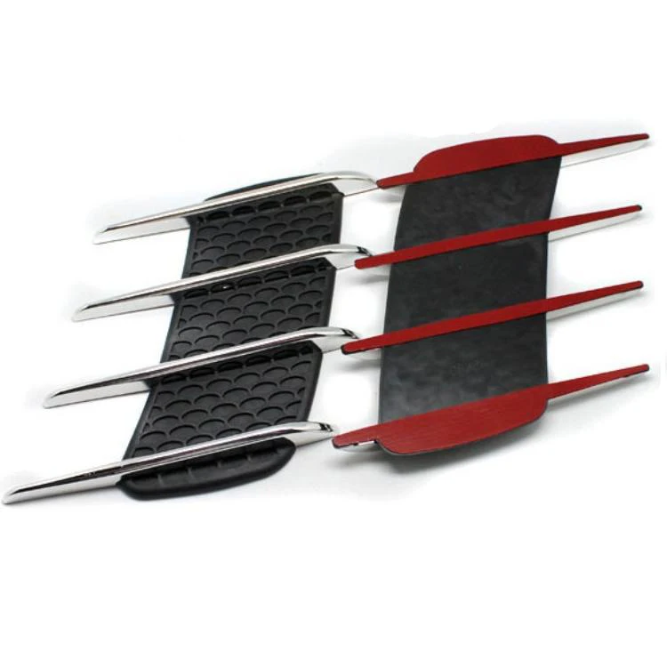 Drop shipping 3D Decoration Car Air Flow Fender Shark Gills Side Vent Mesh Car Stickers Auto Other Exterior Accessories
