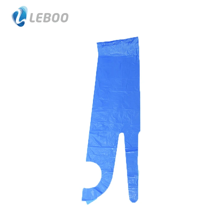 Высококачественный одноразовый фартук Leboo для пищевой промышленности синий