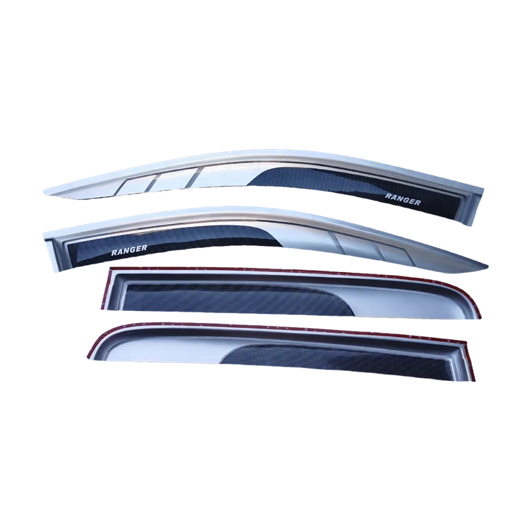 For Ford Ranger 2012 High Cost-Effective Car Window Door Visor Accessories Sun Rain Shield Weather Shield Wind Deflectors