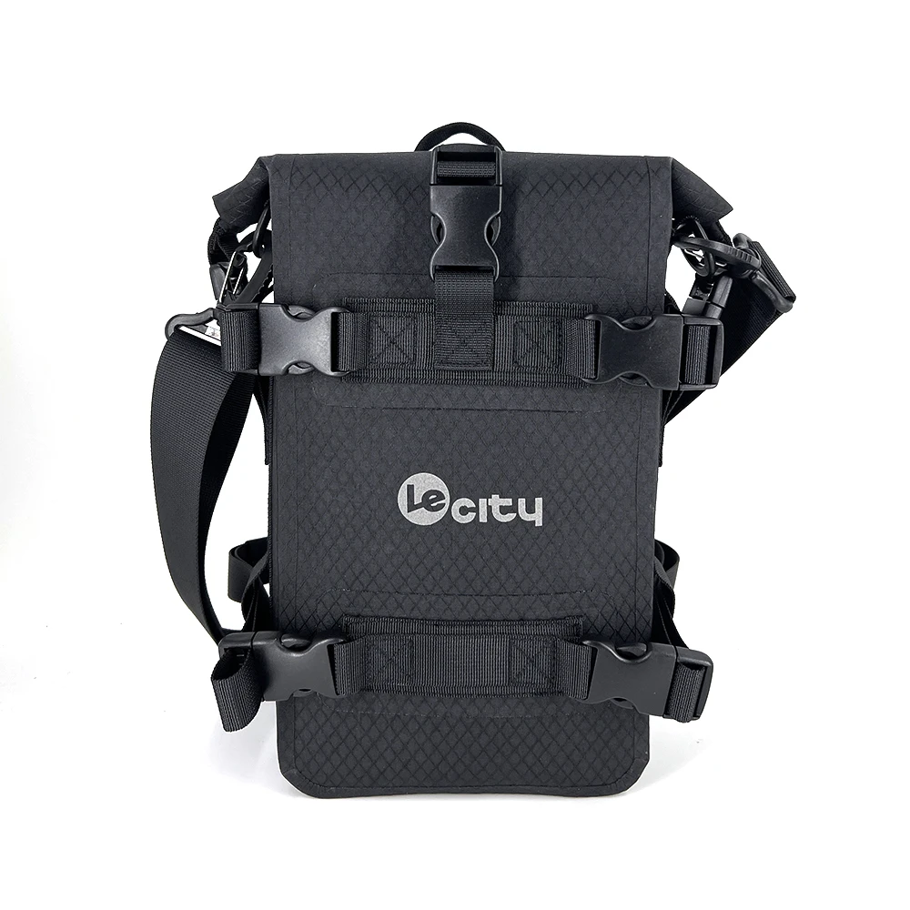 LE CITY OEM ODM Waterproof 2-in-1 Motorcycle Tail Saddle Bag Shoulder Crossbody Bag for Cycling