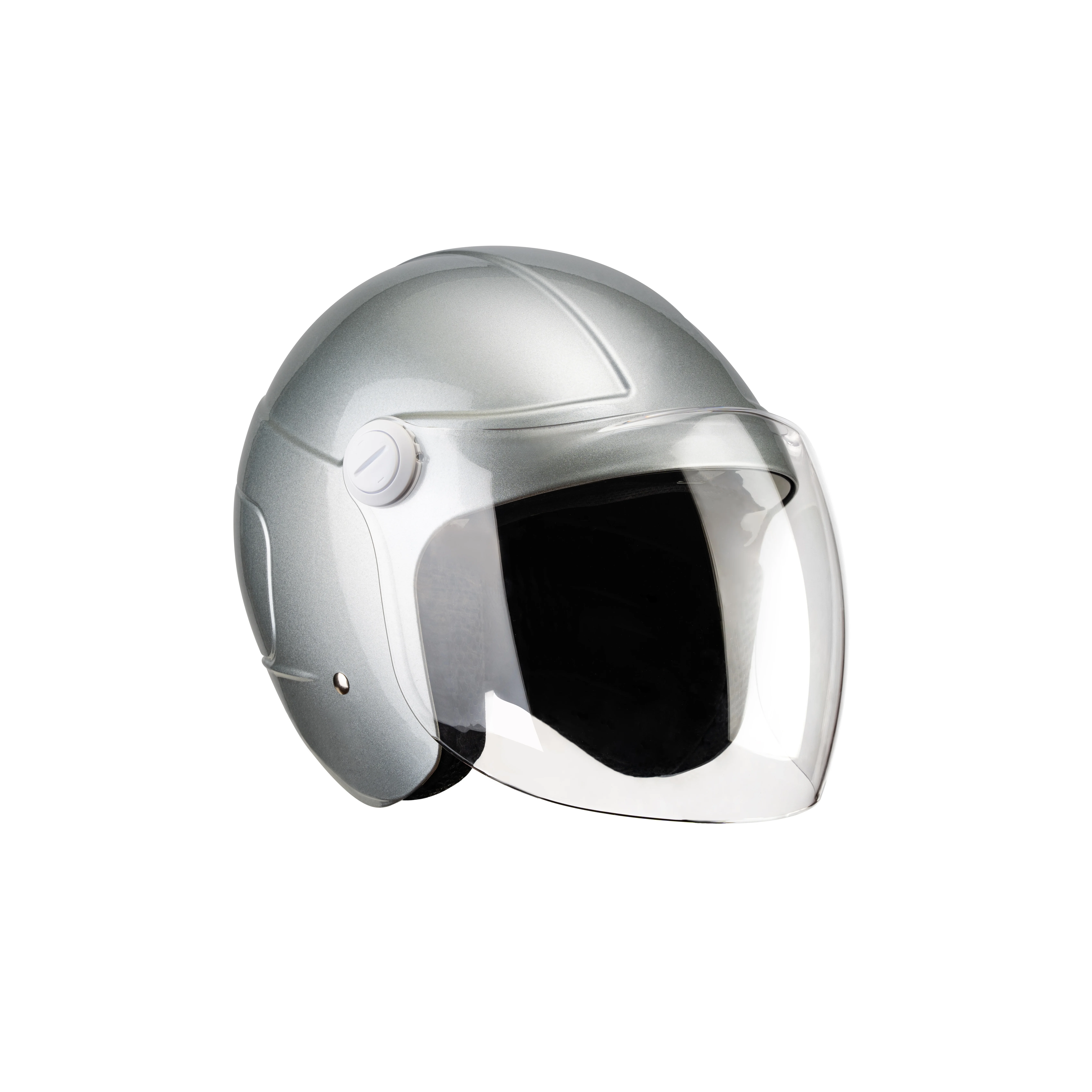 Smart 3/4 Half Face Motorcycle Helmet For Leisure - LED edition