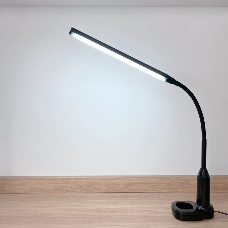 Оптовая продажа дешевый черный белый мини-зажим светодиодная настольная лампа спиральный Регулируемый зажим ширина гибкий шланг вращающаяся головка лампы 360 градусов