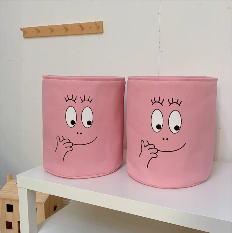 Large Cartoon Folding Laundry Basket Dirty Clothes Storage Basket For Kids Toys Organizers Basket Sundries Storage Barrel