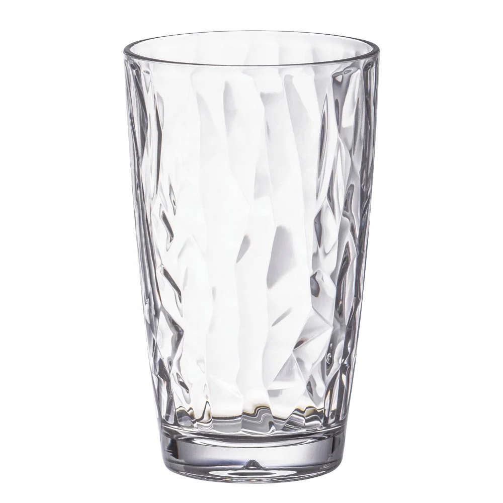 Wholesale Customized Logo Unbreakable colorful champagne cup glass cups Plastic Water Cup PC Drink Tumbler Glass