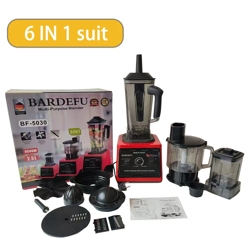 New 6 in 1 style Kitchen 9500W 2.5L 3L Countertop Professional Table Commercial Mixer Heavy Duty Silver Crest 3 in 1 Blender
