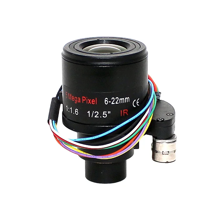 5MP 6-22mm 1/2.5 F1.6 Motorized Lens CCTV Camera Lens for cctv security camera