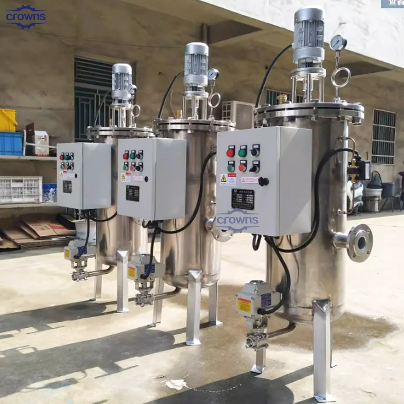 Factory Sale Customized Brush Scraper Type Industrial strainer Automatic Clean Self-cleaning Filter