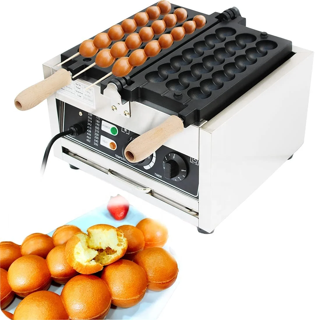Electric Gas Bubble Takoyaki Machine Balls waffle ball taiyaki Baking Pan ball waffle maker Skewer Waffle Maker