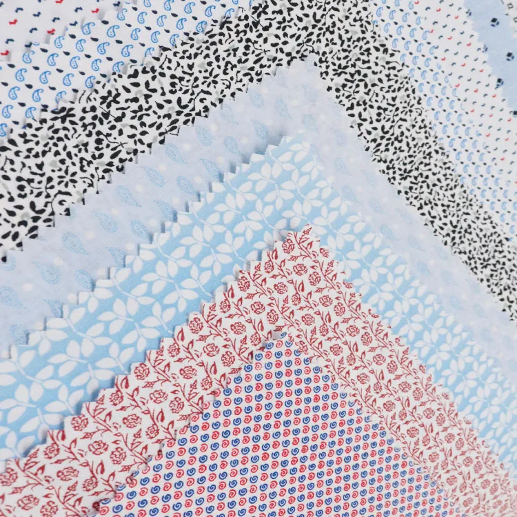 
DIMENSIONAL 65 cotton 35 polyester printed crepe fabric for bed spread 