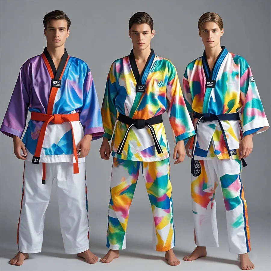 Martial arts wkf KARATE gi KATA with custom logo embroidery karategui