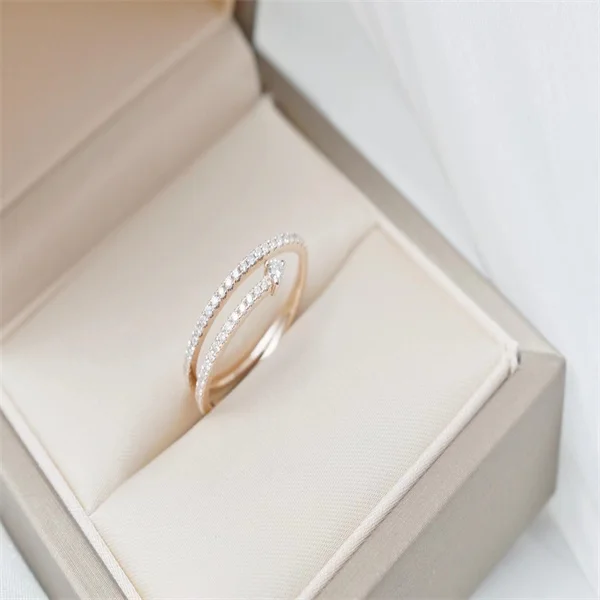 Wholesale Diamonds Rings Price Wedding Rings 18K Gold For Female Couple Ring For Lovers