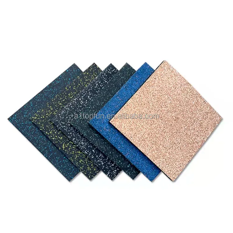 Fitness Gym Flooring Tiles Anti-slip Gym Rubber Flooring Shock Absorption Rubber Floor Mats Tiles Epdm Rubber Mat