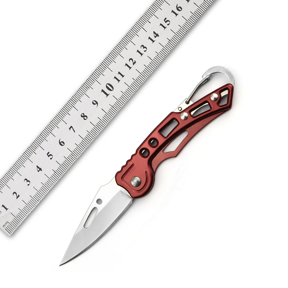 Высококачественный карманный нож для повседневного использования, железный, красный, для электрофероза, складной нож для выживания без замка, Многофункциональный складной нож